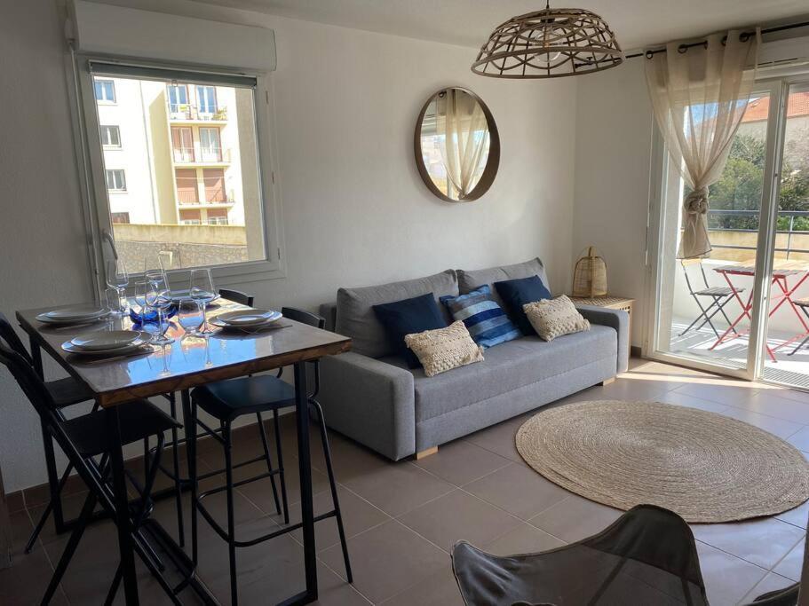 Cosy T3 Gare Terrasse + Parking Leilighet Sète Eksteriør bilde